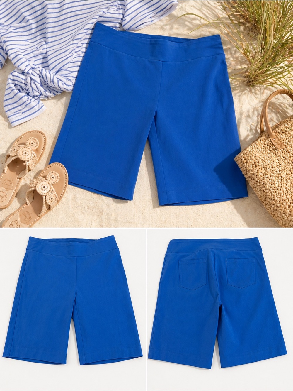 J.McLaughlin Blue Bermuda Shorts Size 12